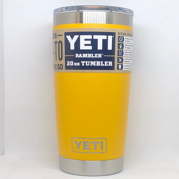 💛 Yeti Rambler Tumbler Alpine Yellow 20oz 💛 NWT 💛